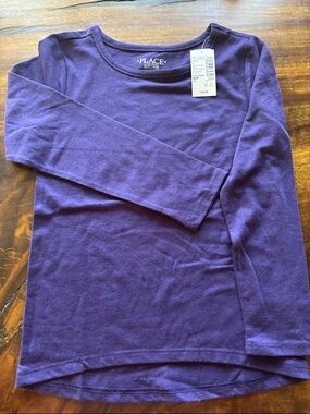 The Children's Place Purple Long Sleeve Crew Neck Tee
